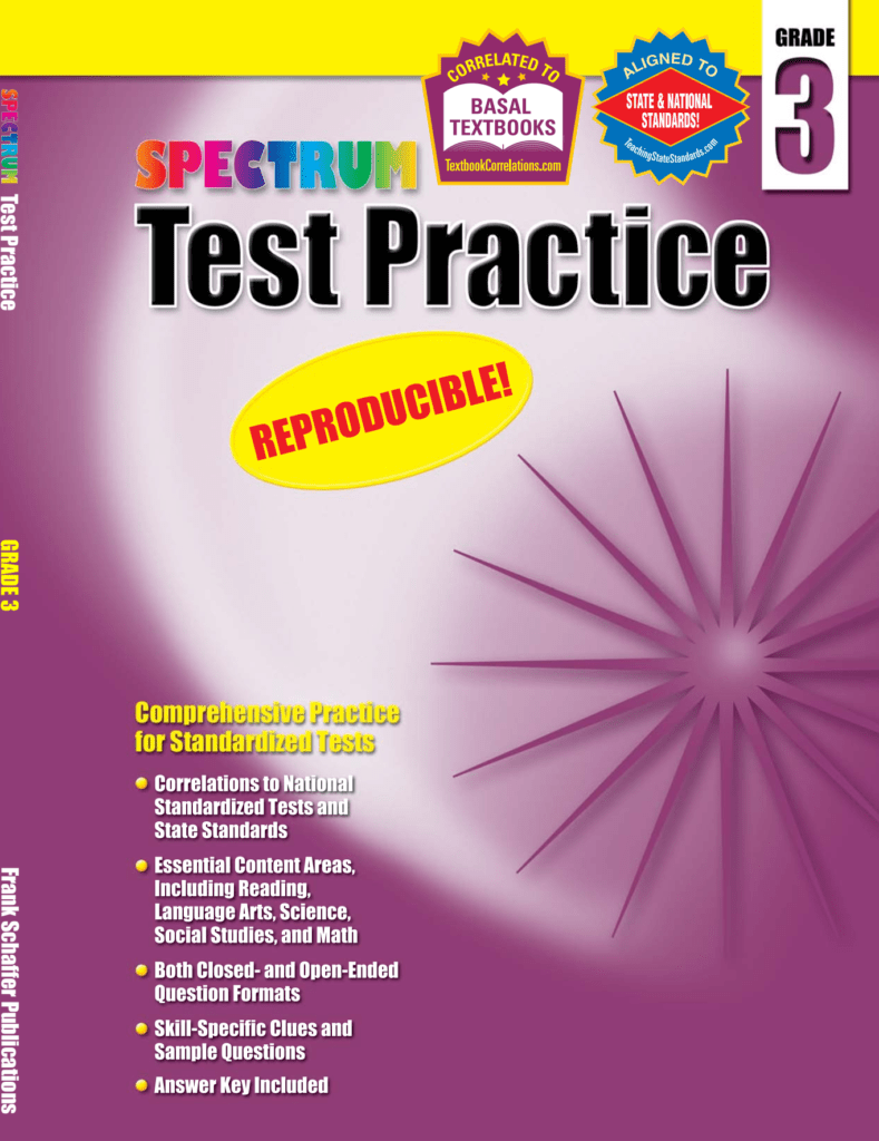 Rich Results on Google's SERP when searching for 'Spectrum Test Practice Workbook 3'