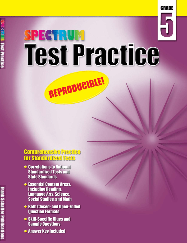 Rich Results on Google's SERP when searching for 'Spectrum Test Practice Workbook 5'