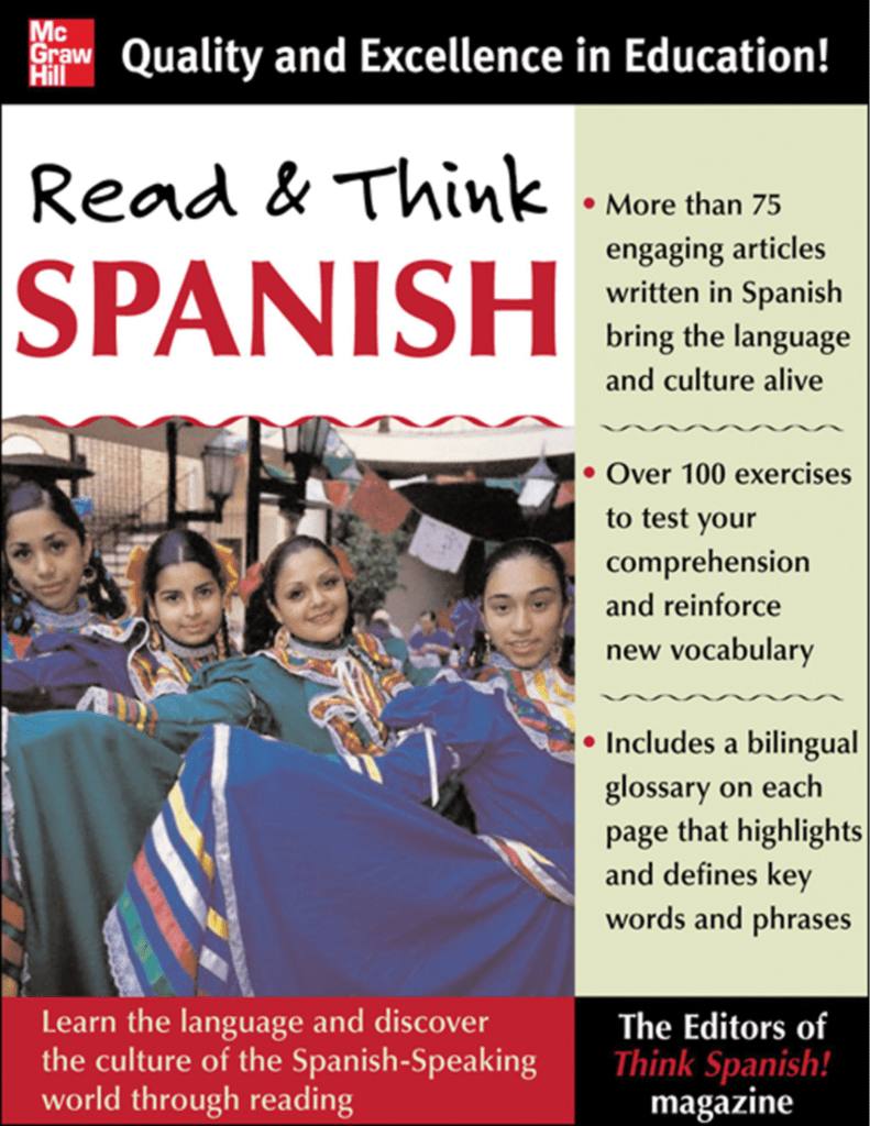 Rich Results on Google's SERP when searching for 'Read & Think Spanish Book'
